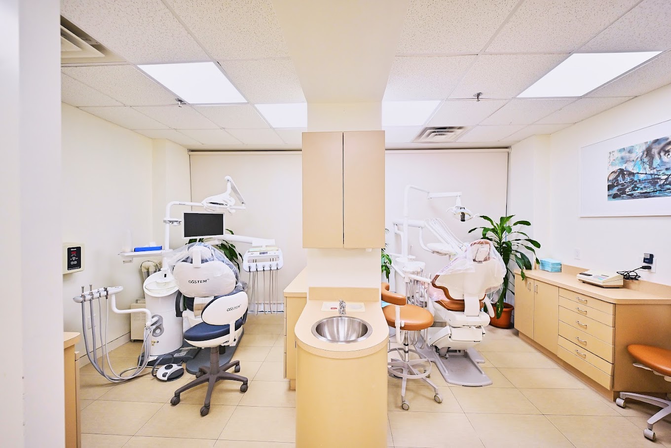 Modern dental treatment rooms at Bright Dental